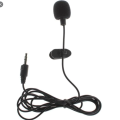 1.5 Meters 3.5mm Hands Free Clip On Mini Lapel Microphone for PC Laptop.