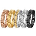 Luxury Designer Jewelry Men Bracelets 15mm Stainless Steel Watch Strap Mens Bracelet Gold Titanium Steel Bracelet Wholesale Gift.