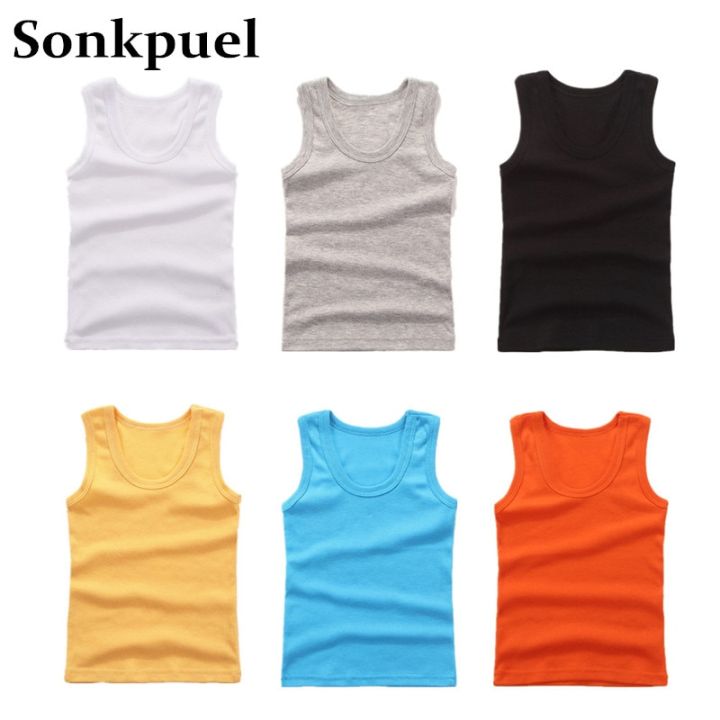 2-11Y%20Kids%20Baby%20Boys%20Vests%20T-shirts%20Children%20Summer%20Vest%20Top%20Ou2023tfit%20Kid%20Boy%20Girl%20Solid%20Tops%20Clothes%20Cotton%20Tees%20Black%20Playsuits%20-%20Image%203