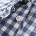 Women Plaid Shirt Long Sleeve Spring Summer Tops Ladies Japanese Mori Girl Peter pan Collar Cute Baby doll Cotton White Blouses. 