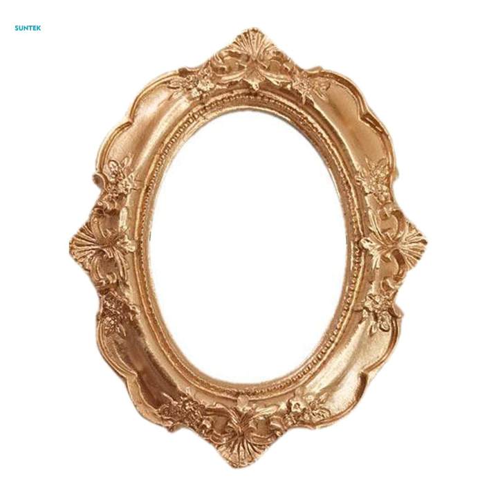 5xVintage%20Frame%20Carved%20Lace%20Resin%20Mini%20Picture%20Frame%20Props%20Oval%20-%20Image%206