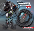 LS2 FF805 Thunder Helmet liner Padding.