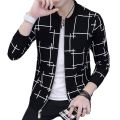 Black Color Fleece & Cotton Long Sleeve Casual Winter Jacket - Stay Warm and Stylish All Season Long.