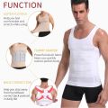 Slim N Lift - Slimming Shirt For Men/Slim N Lift Slimming Vest For Men/Slim N Lift Men/Slim N Lift Men Sliming Belt White. 