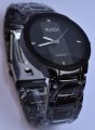 GFJH NRA11 Black Stainless Steel Watch with RAOLIAS Hands for Men. 