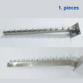 1.pcs Wall Mount Hanger 12 hook Garment Display Hooks Hanging Clothes hook suction for wall clip rack set cloth towel stand hangers Rack.