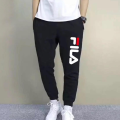 FILA Bkack Cotton Sweatpants & Joggers for Men - Trouser For Men. 