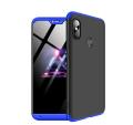 For Xiaomi Mi A2 Lite/ Redmi 6 Pro GKK 360 Degree Phone Cover - Black and Blue.