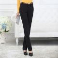 Lenshin Plus Size Formal Adjustable Pants for Women Office Lady Style Work Wear Straight Belt Loop Trousers Business Design.