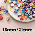 Mini supermarket bucket, miniature resin food and toy accessories, taking photos, microscopic props, instant noodle bucket toys. 