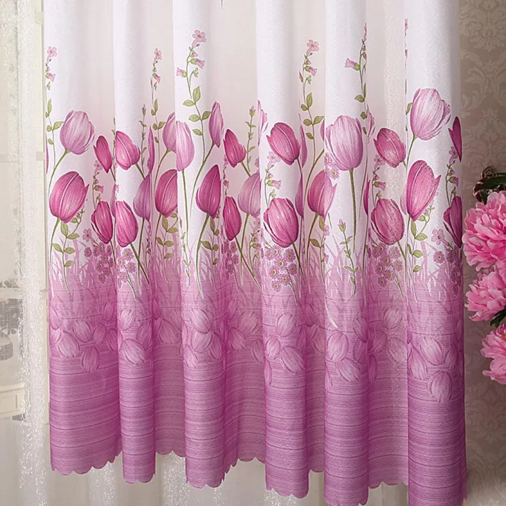 Modern%20Home%20Living%20Room%20Window%20Tulip%20Pattern%20Curtain%20Purple%20-%20Image%203