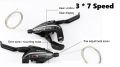 Bicycle Derailleur 3 * 7 Speed Shift Lever & Brake Lever Conjoined DIP 21-Speed MTB Mountain Bike Shifter ST EF500 EF51. 