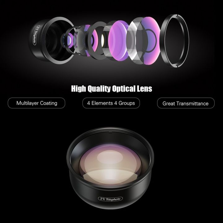 APEXEL%20APL-HD5T%20Multi-layer%20Phone%20Telephoto%20Lens%202X%20Zoom%20for%20Dual%20Lens%20/%20Single%20Lens%20Smartphone%20for%20iPhone%20X/Xs/8P%20Samsung%20Galaxy%20Huawei%20Xiaomi%20Cellphones%20-%20Image%206