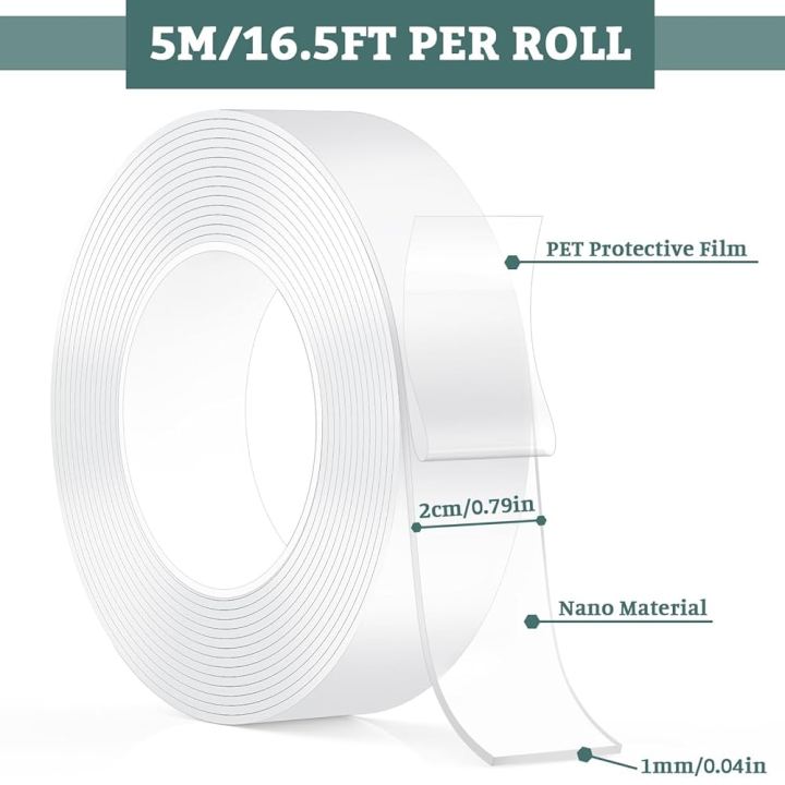 5m%20Nano%20Tape%20Double%20Sided%20Tape%20Transparent%20NoTrace%20Reusable%20Waterproof%20Adhesive%20Tape%20Cleanable%20Home%20-%20Image%209
