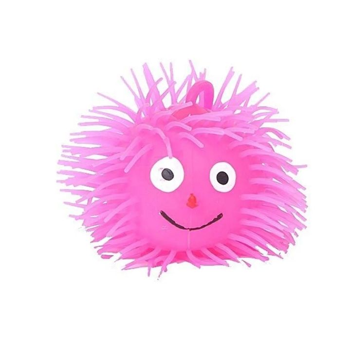 Plastic Toy With Light - Pink Plastic Toy with Light Pink Lighting Puffer Soft Ball Rubber Soft Octopus Balls big size