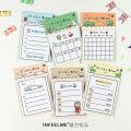 30 Sheets Cat Weekly Daily Monthly Planner Check List 3.4 X 5.2 Sticky Notes Notepads Self-stick Memo Pads.