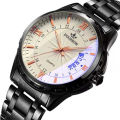 Jade Wave Watch Men's Calendar Night Glow Korean Edition Steel Waterproof Non Mechanical Sheet Wholesale Watch Men's. 