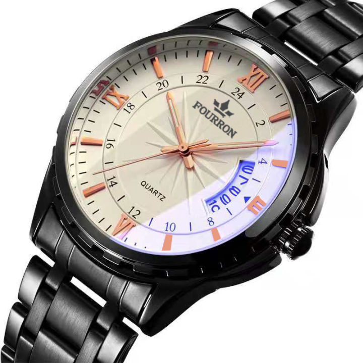 Jade%20Wave%20Watch%20Men's%20Calendar%20Night%20Glow%20Korean%20Edition%20Steel%20Waterproof%20Non%20Mechanical%20Sheet%20Wholesale%20Watch%20Men's%20-%20Image%203