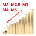 M2 M2.5 M3 M4 M5 Double Pass Hex Brass Male Female Standoff Board lar Hexagon Thread PCB Motherboard Spacer Nut Hollow Column-10mm (30pcs). 