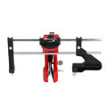 Chain Sharpener Sharpening Stone Guide Bracket Adjustable Steel Red Rustproof for Home.