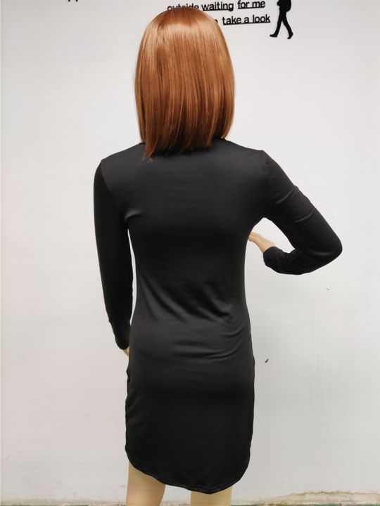 Women%20Bust%20Hollow%20Out%20Bodycon%20Mini%20Dress%20Spring%20Autumn%20Semi%20High%20Neck%20Long%20Sleeve%20Elegant%20Club%20Vestidos%20De%20Festa%20Mujer%20-%20Image%207