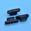 2pcs TYPEC 2Pin Waterproof Female USB C Socket Port Hole Fast Charge Interface BDM.