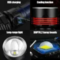 USB quad-core strong light super bright long-range LED searchlight. 