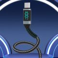 LED Display 100W USB Type C To USB C Cable 0.5/1.5/2m For Huawei IPad Samsung Fast Charging Charger Cable.