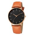 Luxury Men's Watch 2023 New Fashion Simple Leather Gold Silver Dial Men Watches Casual Quartz Clock Relogio Erkek Kol Saati. 
