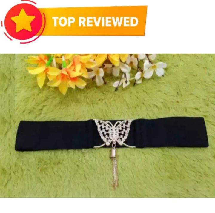 Ladies belt/love belts/Butterfly Adjusted Belt for Women - Black