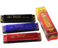 24 Hole Harmonica Key of C Mouth Metal Organ for Beginners multicolor 1 pcs.
