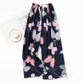 Women's Printing Sleep Bottoms Casual Loose Pajama Pants 2023 Loungewear Trousers Drawstring High Waist Sleeping Pyjamas 40-83kg. 