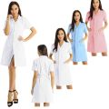 Durable Micro Twill Medical Uniform – Multi-Pocket Professional Lab Apron. 