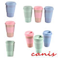 Reusable Bamboo Fibre Ecoffee Cups Eco Friendly Travel Coffee Mugs 12oz 14oz. 