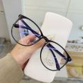 Anti Blue Light Glasses Blocking Filter Round Computer Glasses Men Women Super Light Frame Eyeglasses Pink Clear Spectacles. 