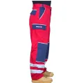 High Visibility Reflective Pants Elastic Waist Work Pants Lightweight Breathable Male Long Cargo Trousers for Spring and Autnmn. 