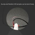 KDEAM Rimless Oval Men's Sunglasses Polarized TR90 Material Frame TAC Polarization Lense Soft Rubber Foot Cover.