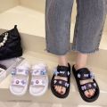 Disney StellaLou Creative Platform Shoes Soft Thick Bottoms Outdoor Slippers Women Fashion Korean Luxury Sandals Y2k Flat Shoes. 