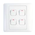Super Star Lotus 10A 4 Gang Electrical Wall Switch Four 4Gang. 