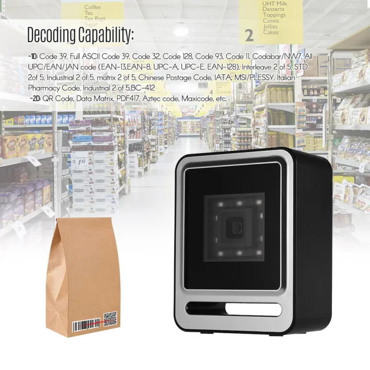 Hands-free%20USB%20Wired%201D%202D%20QR%20ba-rcoder%20Scanner%20Desktop%20Omnidirectional%20ba-r%20Code%20Reader%20Platform%20with%20Top%20Trigger%20Button%20Support%20Continue%20Scan/Auto%20Sense%20Mode%20for%20Supermarket%20Retail%20Store%20Mo-bile%20Payment%20Computer%20Screen%20-%20Image%203