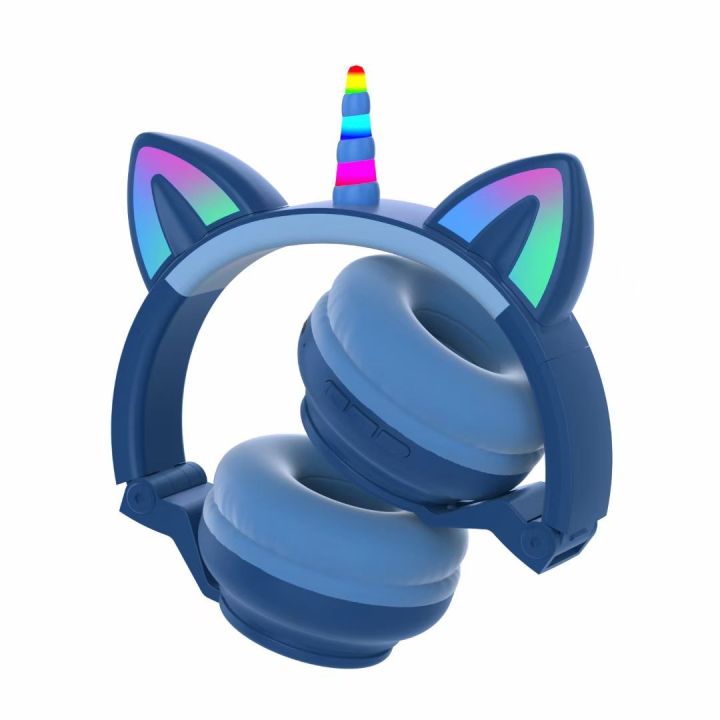 Original%20STN27%20Unicorn%20Cat%20Ear%20Bluetooth%20Headset%20Headset%20Wireless%20Cartoon%20Cute%20Headset%20LED%20Light-emitting%20Folding%20-%20Image%202