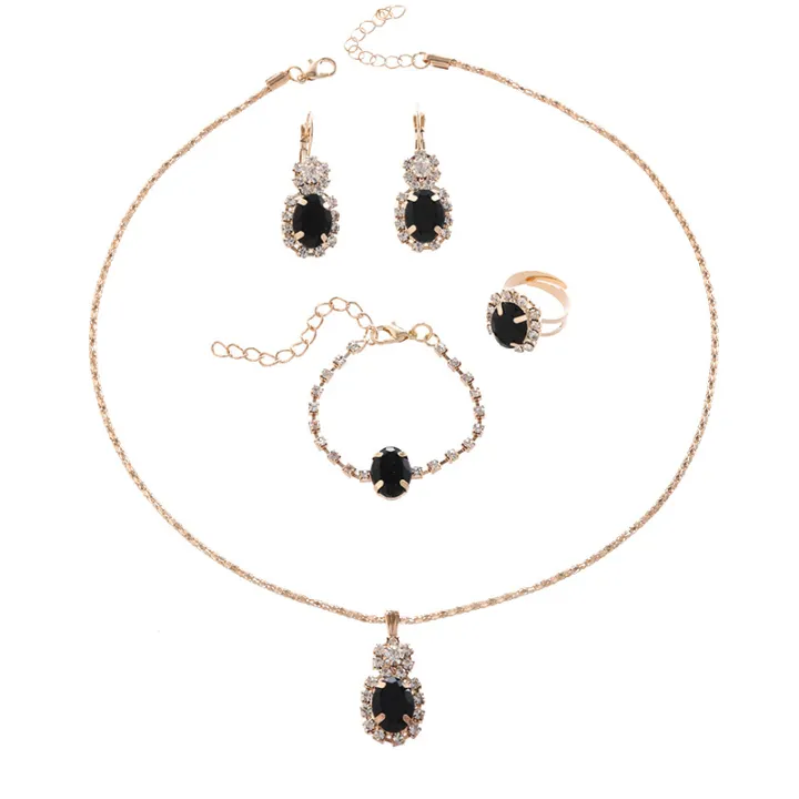 Four%20Piece%20Jewelry%20Set,%20Fashionable%20and%20Versatile%20with%20Diamond%20Embellishments,%20Oval%20Necklace,%20Ring,%20Bracelet,%20Earrings,%20Suitable%20for%20Women%20and%20Girls%20-%20Image%205
