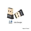 Wireless USB Bluetooth Adapter 5.0 Dongle Receiver for Pc Win Xp/ 7/8/10 Music - Black. 