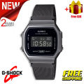 (Ready Stock) G Shock Men Watch Sport Digital Classic Square Watch Shockproof and Waterproof Stainless Steel Band Sports Business Wrist Watches with 2 Year International Warranty A168WGG-1B. 