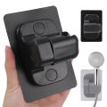 Non Punching Bathroom Handheld Shower Stand ABS Adjustable No Drilling Wall Mount Bracket. 