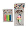 Happy Birthday Number Candle (2 Number ) 1 pc. 