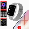 Gray Silver Color Smart Watch Women Men Smartwatch Sport Full Touch Screen Smartclock For Android IOS Sport Fitness Tracker.