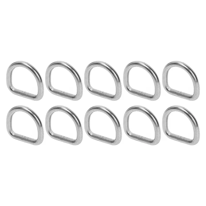 Hardware%20D%20Buckle%20Ring,%20Sturdy%2010%20PCS%20316%20Stainless%20Steel%20D%20Ring%20Slippy%20Surface%20for%20Surfboard%20-%20Image%202