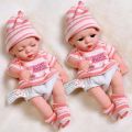 【The road to happiness Store】30cm Waterproof Sleeping Dolls Reborn Full Silicone Winter Reborn Baby Lifelike Real Babies Toys Gift Girls Dolls. 
