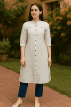 Umaisha Fashion Premium Cotton Shirt Kurti For Women Comfortable Elegant Everyday Casual Wear Outfit.